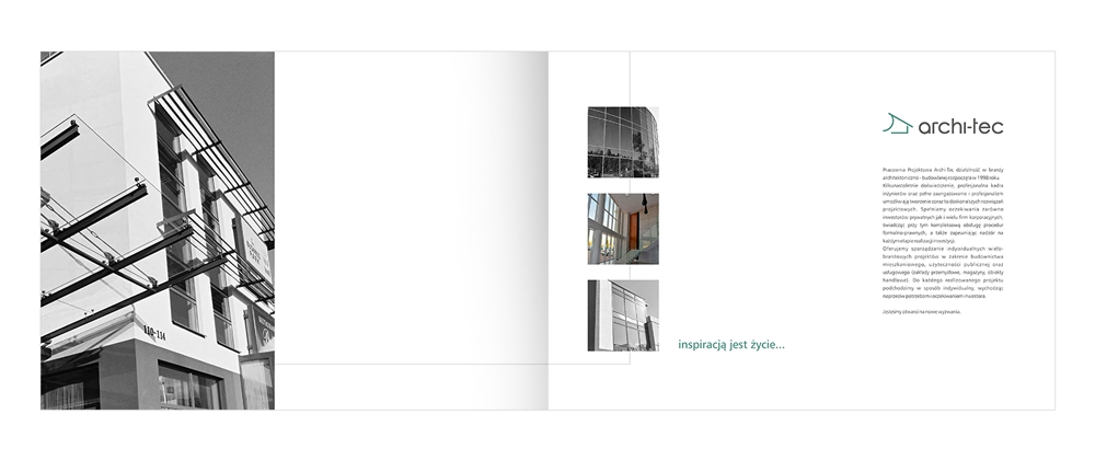 Foldery, broszury reklamowe Archi-Tech