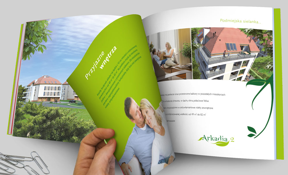 Foldery, broszury reklamowe Arkadia 2