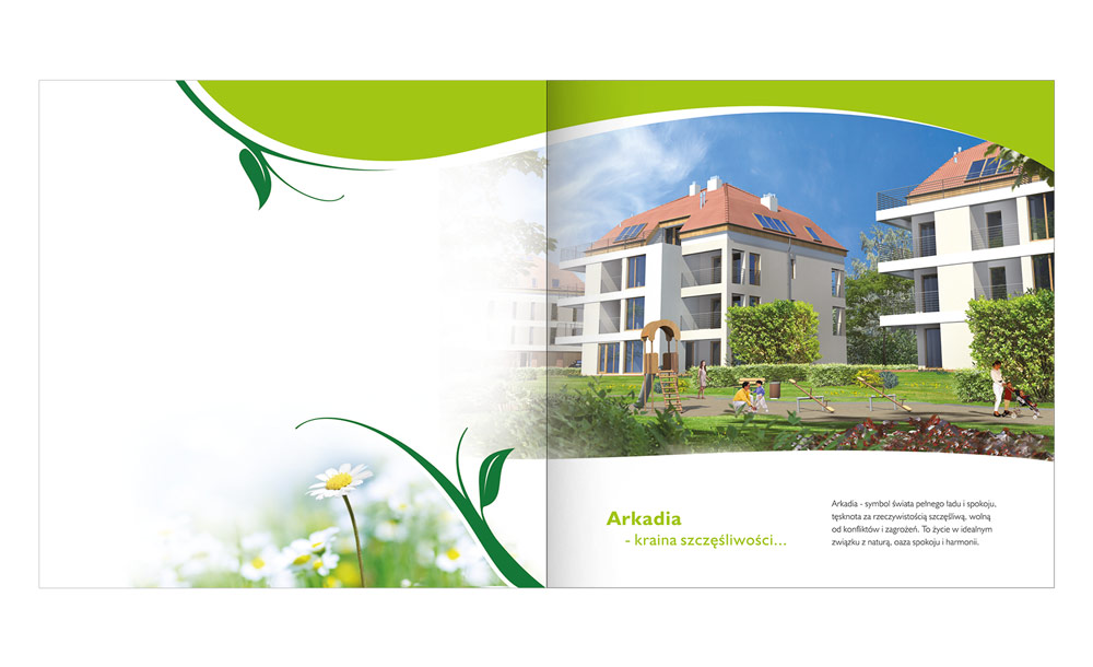 Foldery, broszury reklamowe Arkadia 2