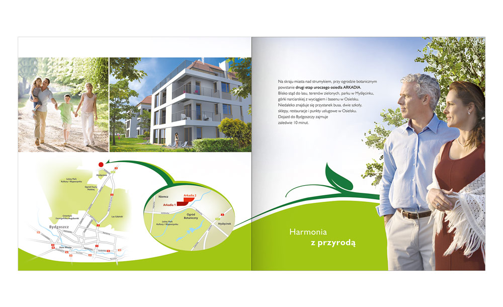 Foldery, broszury reklamowe Arkadia 2