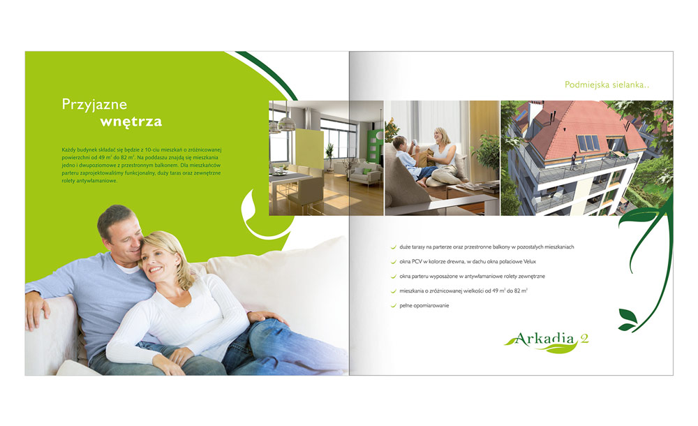 Foldery, broszury reklamowe Arkadia 2