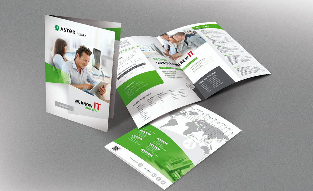 Foldery, broszury reklamowe Astek