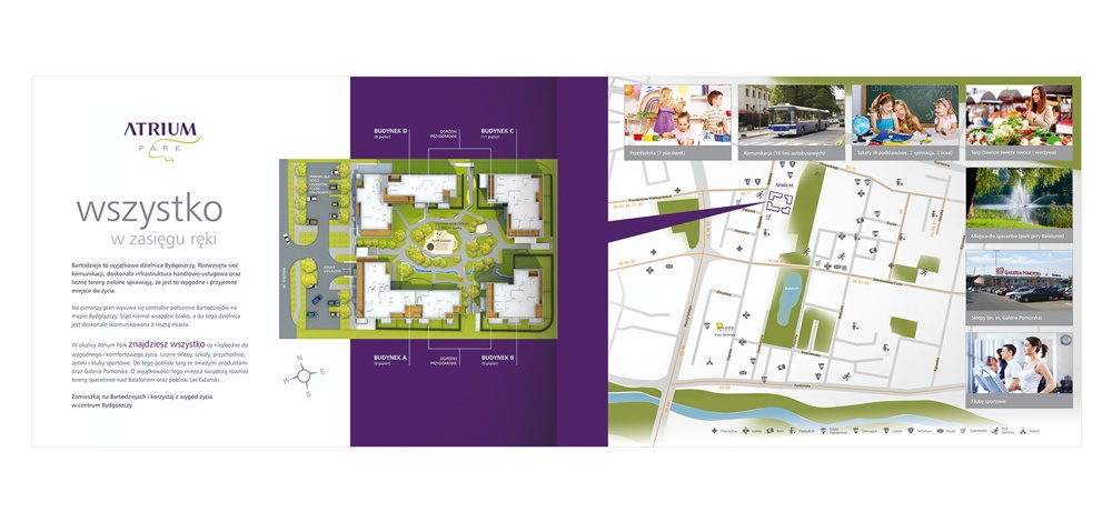 Foldery, broszury reklamowe Atrium Park