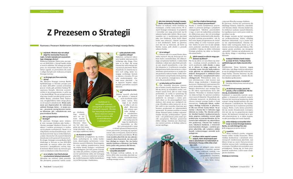 Foldery, broszury reklamowe Bank Spółdzielczy