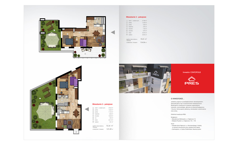 Foldery, broszury reklamowe Centropolis
