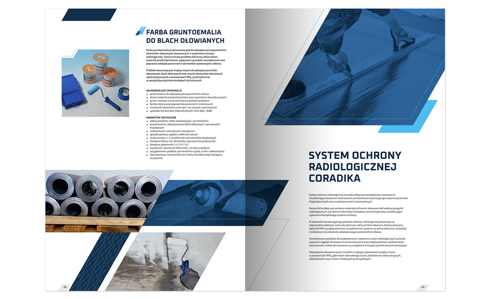 foldery, broszury reklamowe Coradika