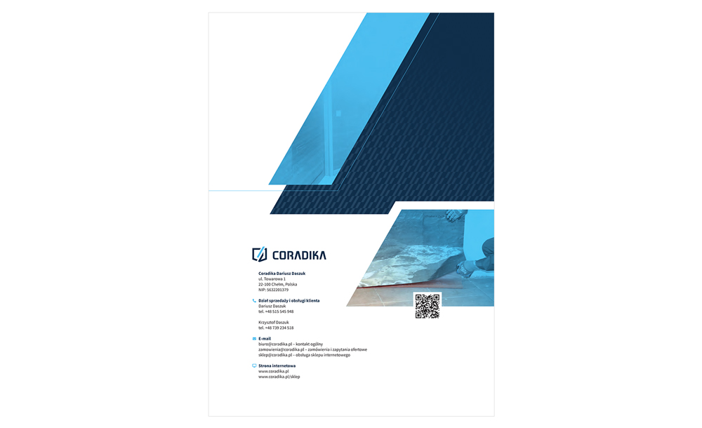 foldery, broszury reklamowe Coradika