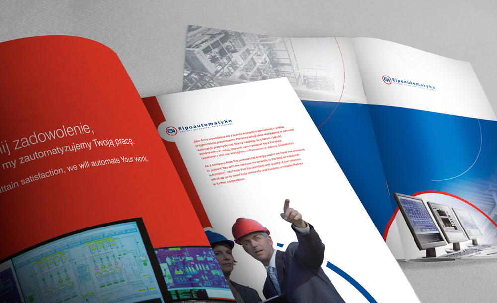 Foldery, broszury reklamowe Elpoautomatyka