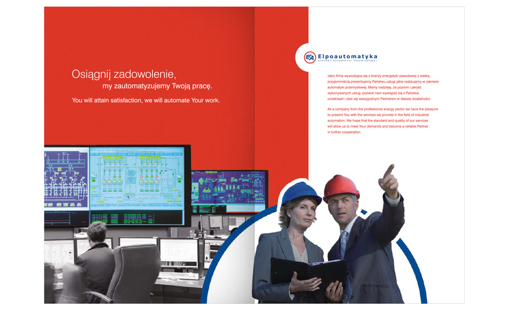 Foldery, broszury reklamowe Elpoautomatyka