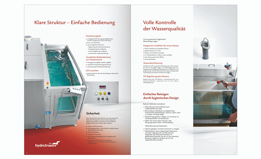 Foldery, broszury reklamowe Hydrotrainer