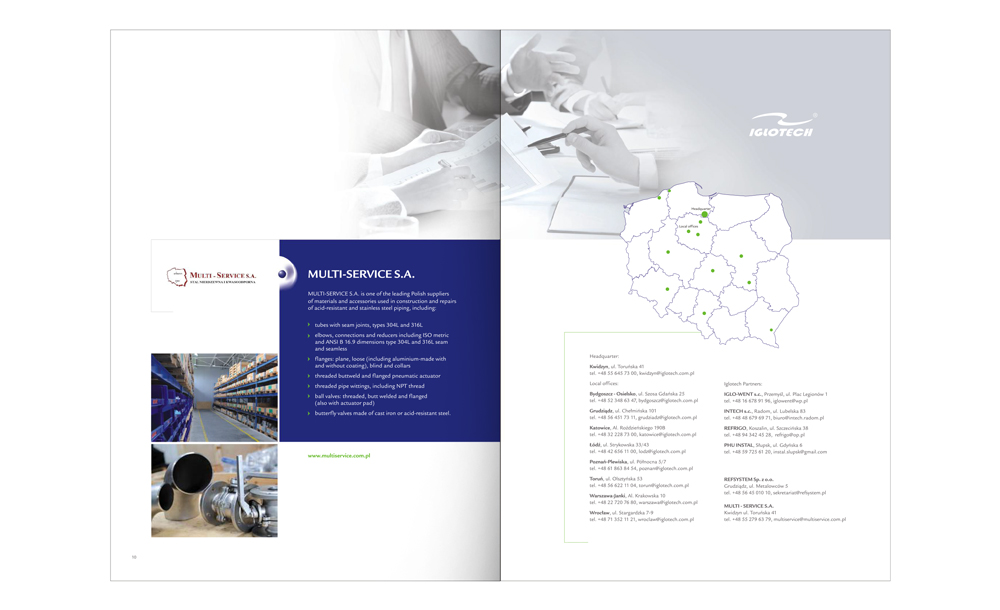 Foldery, broszury reklamowe Iglotech