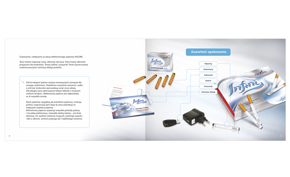 Foldery, broszury reklamowe Infini