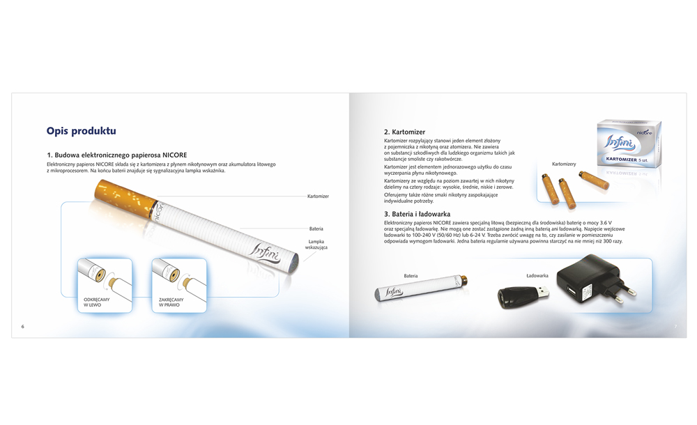 foldery, broszury reklamowe Infini