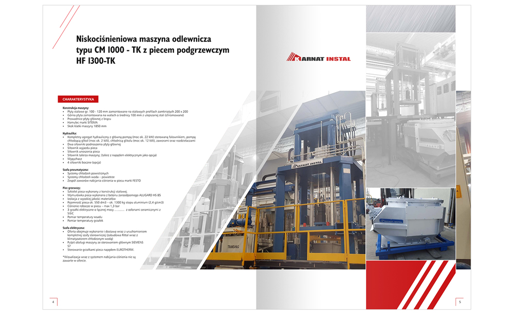 Foldery, broszury reklamowe Karnat Instal