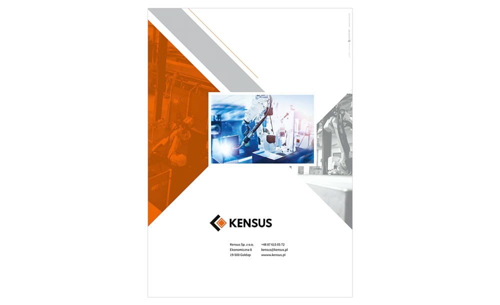 foldery, broszury reklamowe Kensus