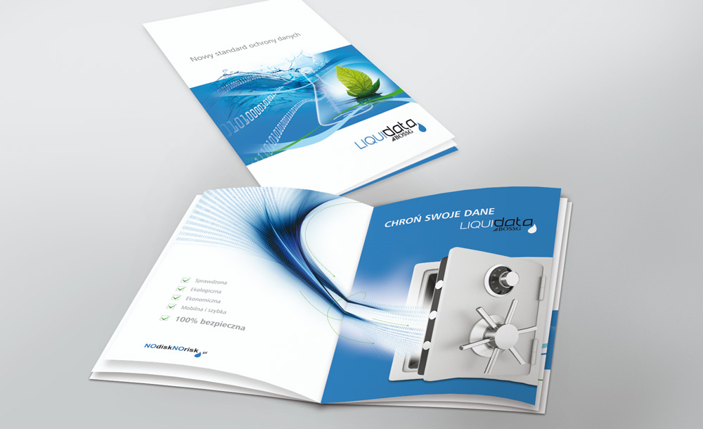 Foldery, broszury reklamowe Liquid Data