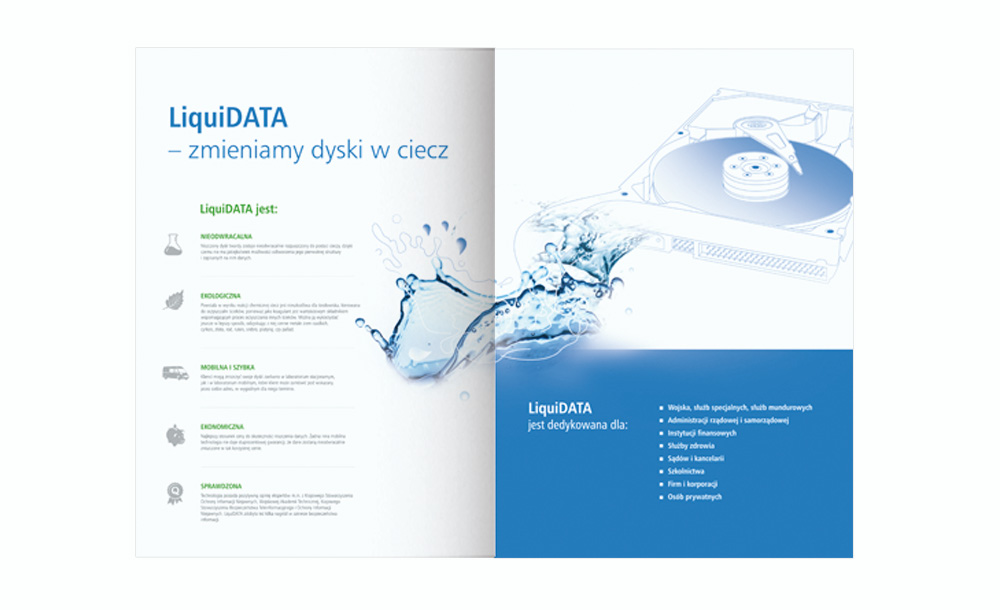 Foldery, broszury reklamowe Liquid Data