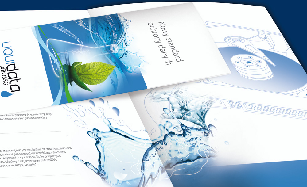 Foldery, broszury reklamowe Liquid Data