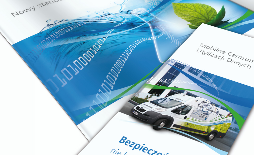 Foldery, broszury reklamowe Liquid Data