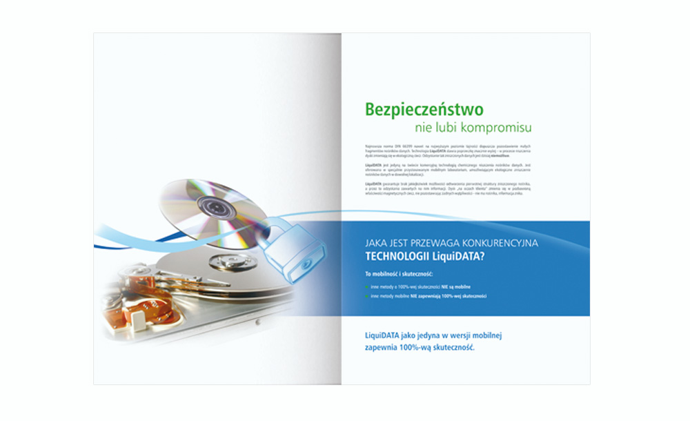 Foldery, broszury reklamowe Liquid Data