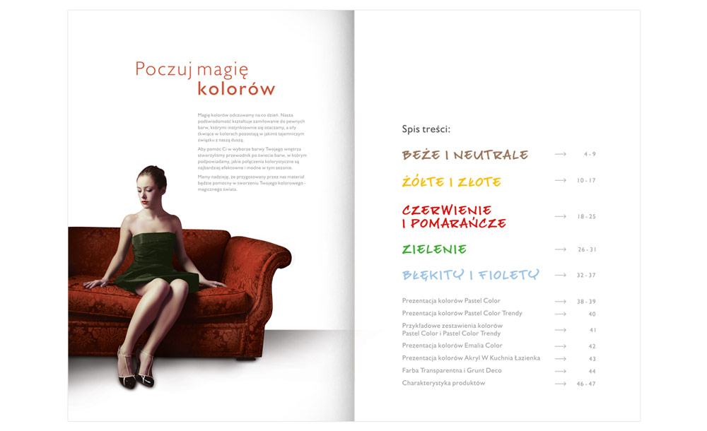 Foldery, broszury reklamowe Malfarb