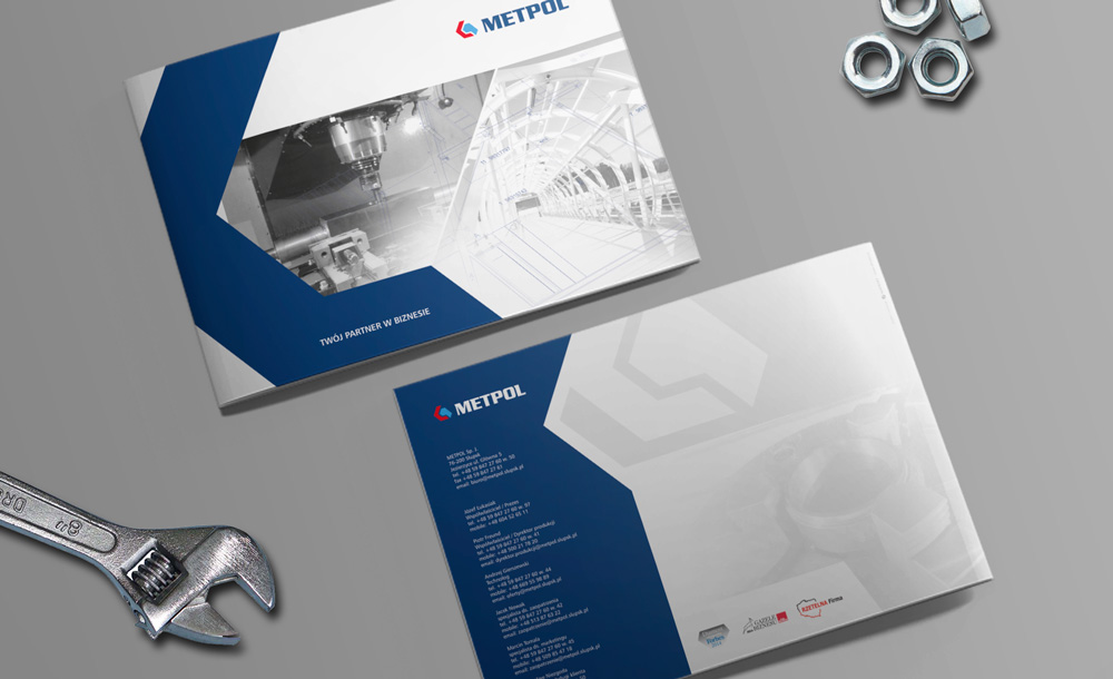 Foldery, broszury reklamowe Metpol