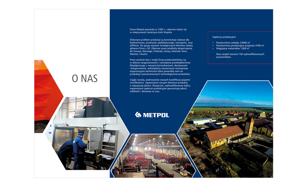 Foldery, broszury reklamowe Metpol