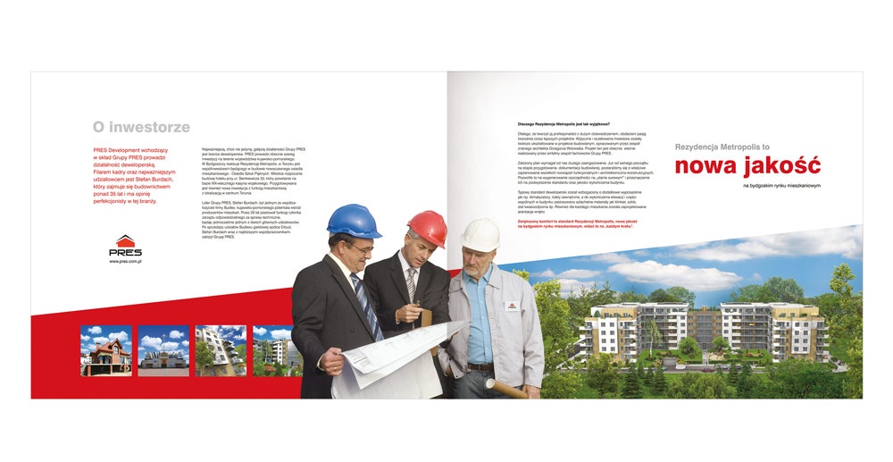 Foldery, broszury reklamowe Rezydencja Metropolis
