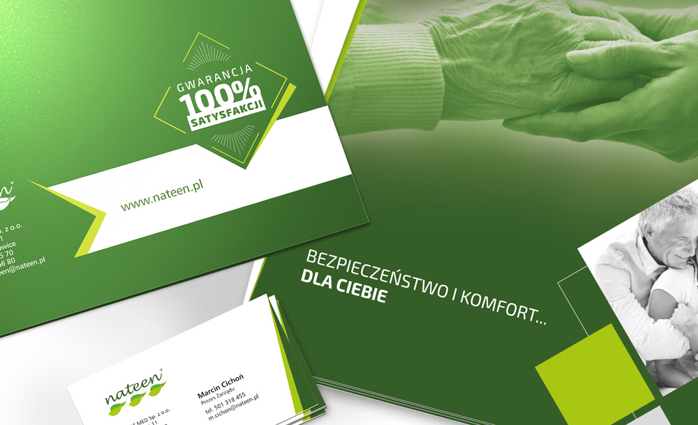 Foldery, broszury reklamowe Nateen