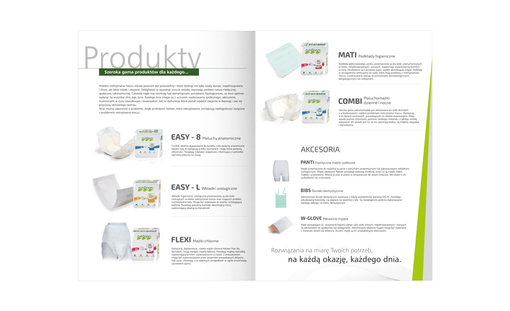 Foldery, broszury reklamowe Nateen