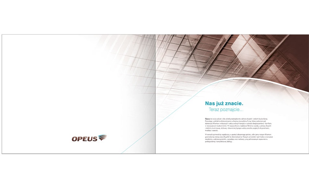 Foldery, broszury reklamowe Opeus