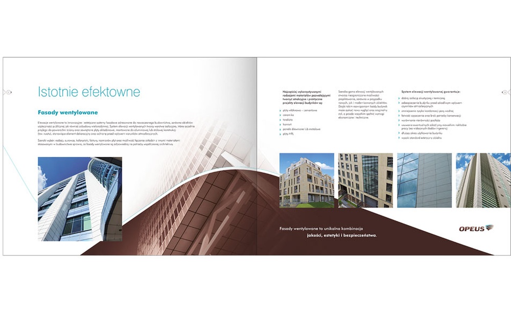 Foldery, broszury reklamowe Opeus