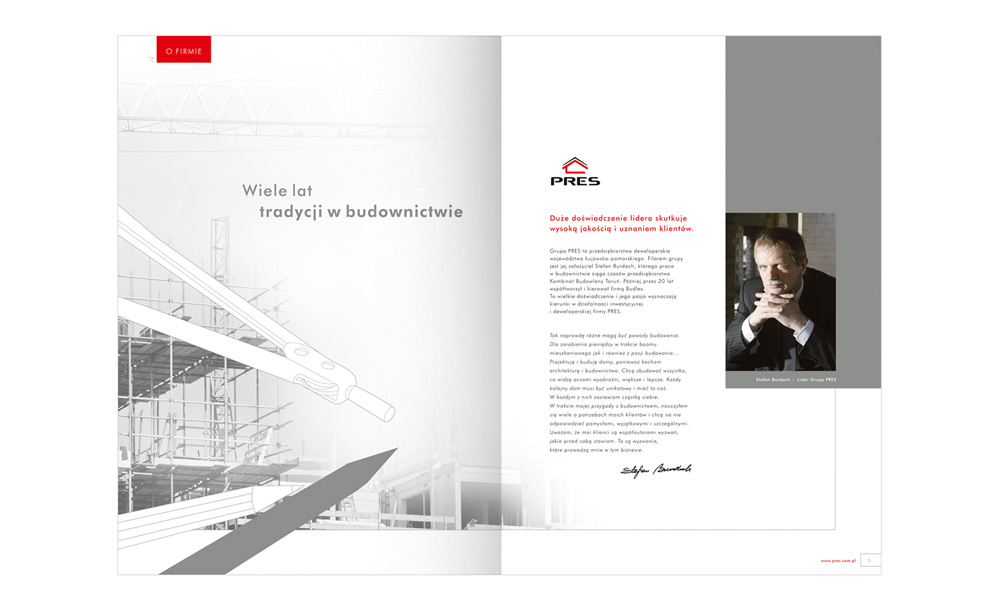 Foldery, broszury reklamowe Pres