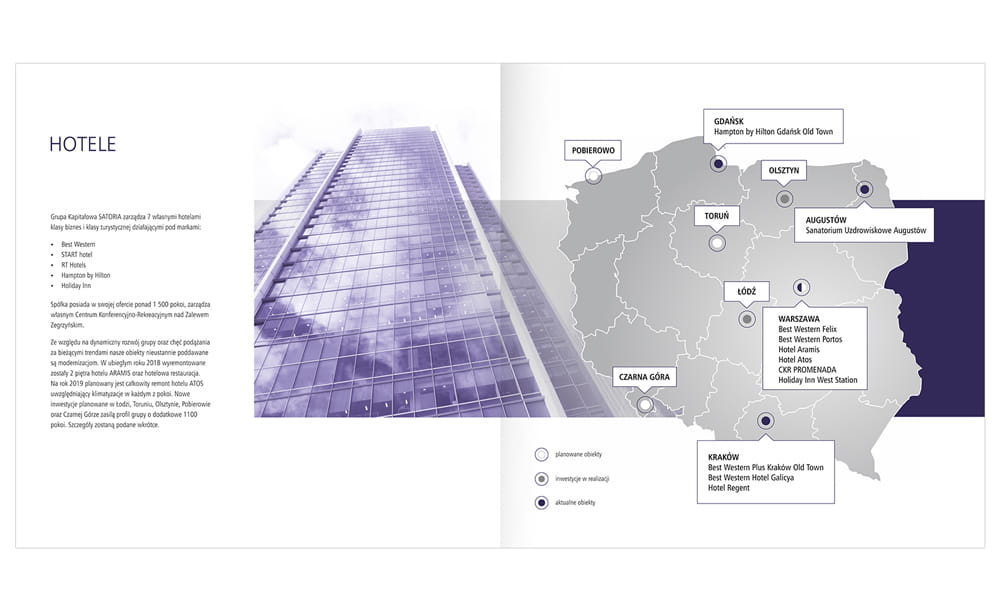 foldery, broszury reklamowe Satoria