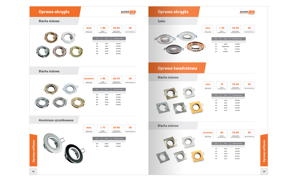 Foldery, broszury reklamowe Super Led