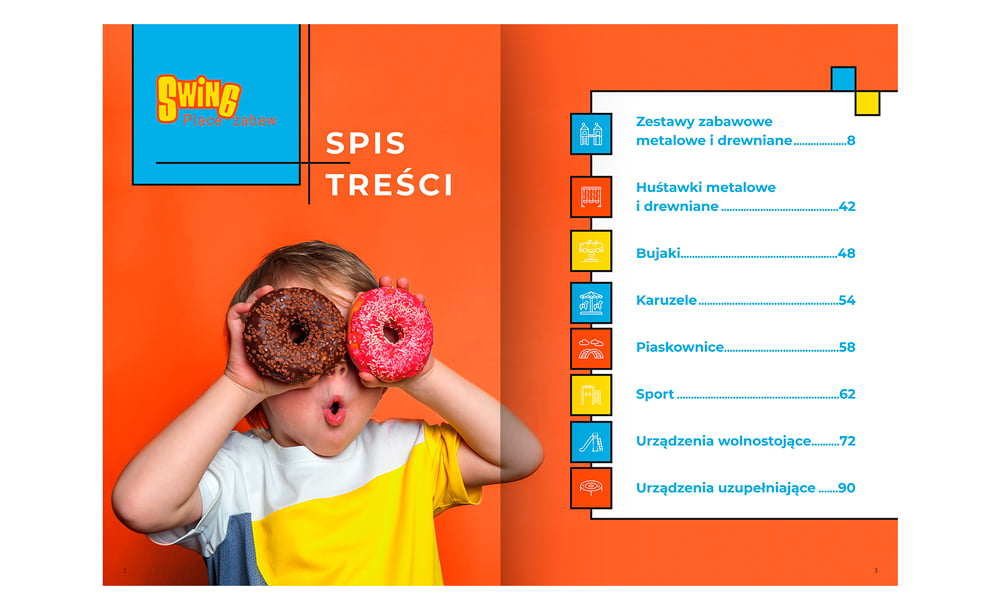foldery, broszury reklamowe Swing