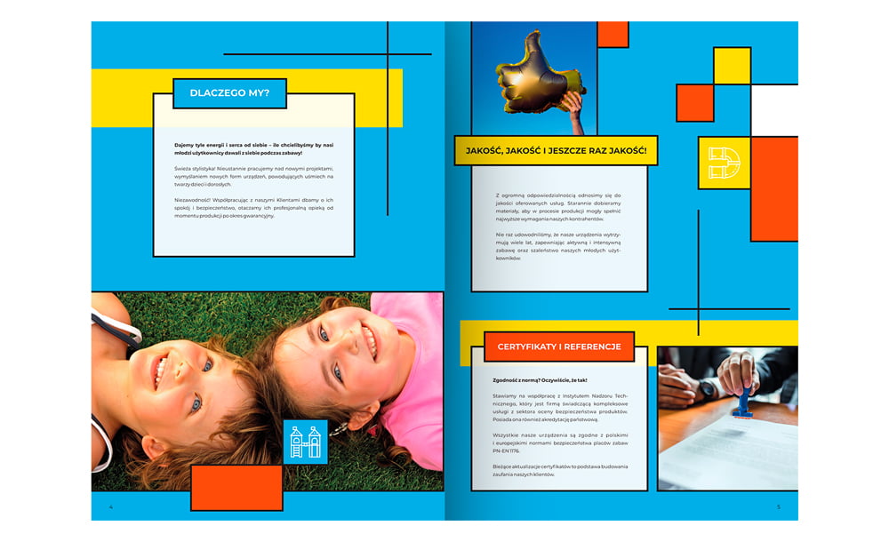 foldery, broszury reklamowe Swing