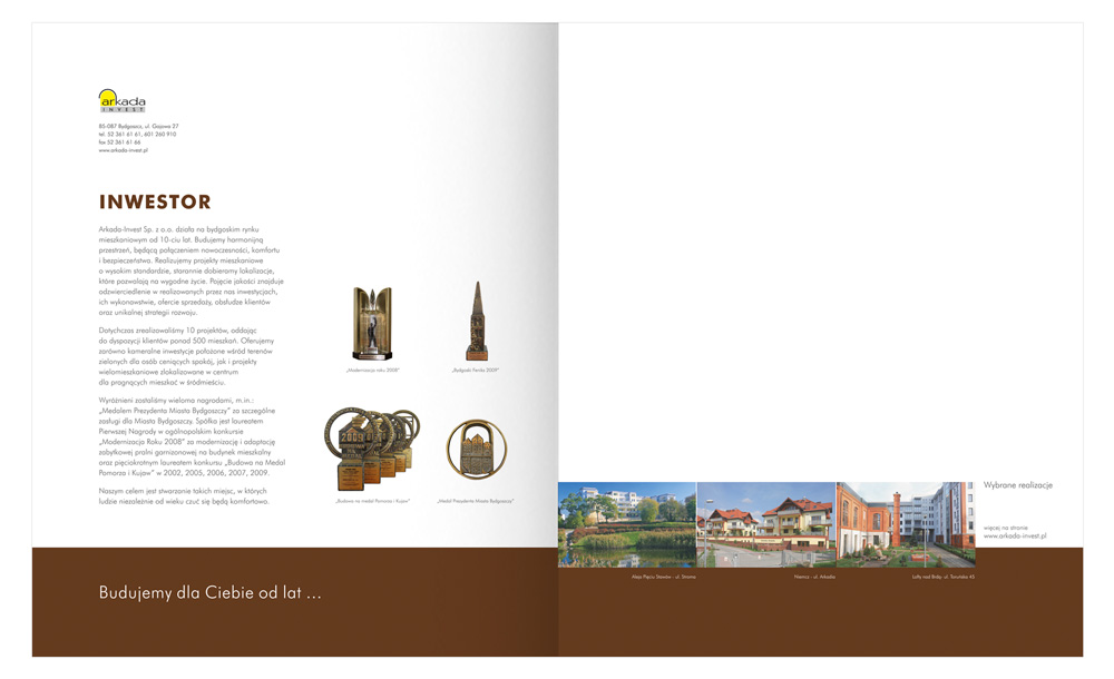 Foldery, broszury reklamowe Villa Polanka