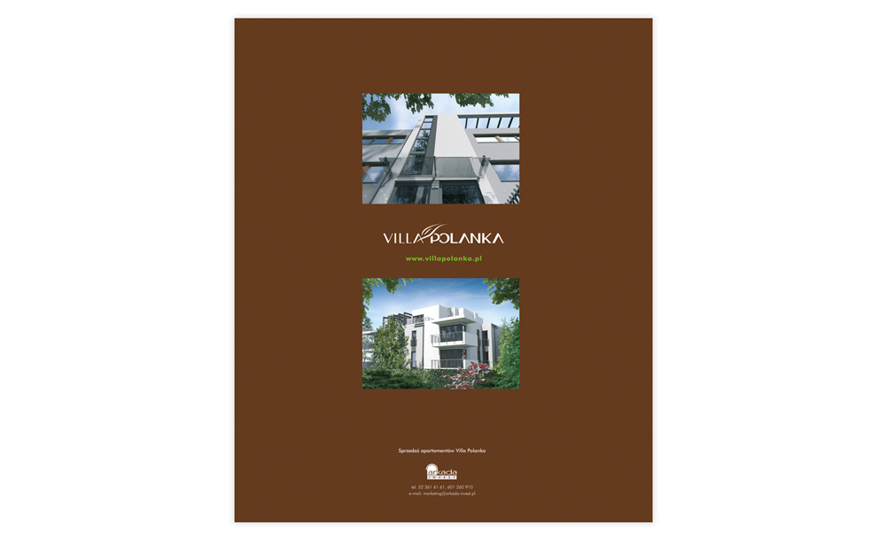 Foldery, broszury reklamowe Villa Polanka