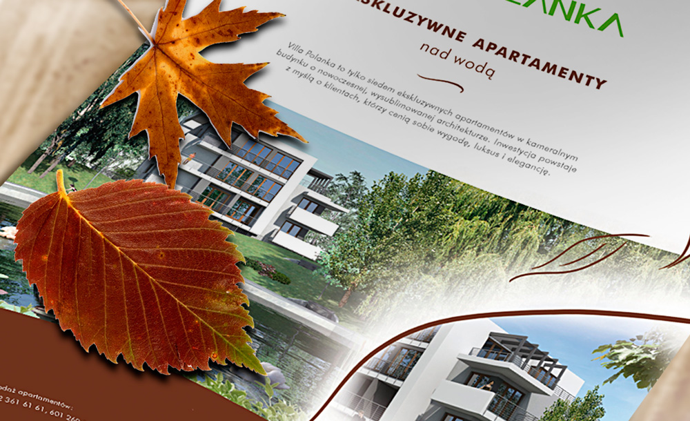 Foldery, broszury reklamowe Villa Polanka