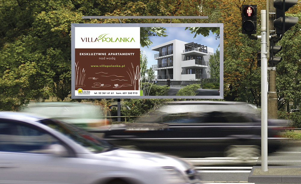 Billboardy, banery reklamowe Villa Polanka