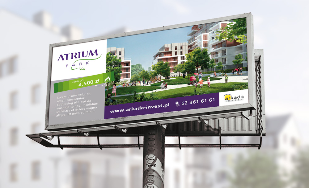 Billboardy, banery reklamowe Atrium Park