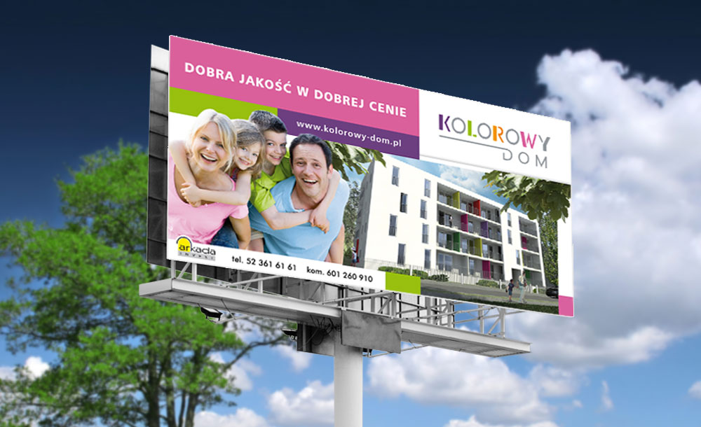 Billboardy, banery reklamowe Kolorowy Dom