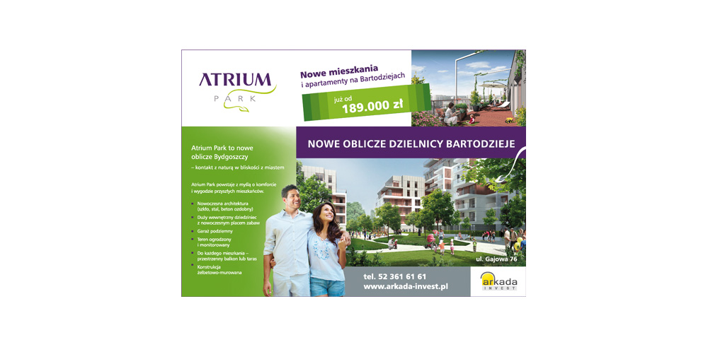 Reklamy prasowe Atrium Park