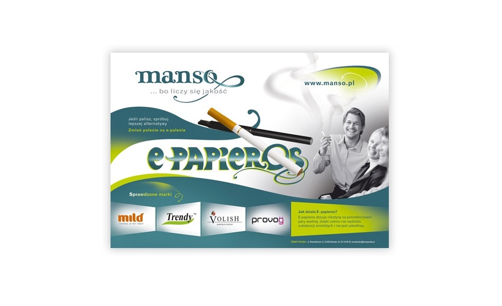 Reklamy prasowe Mansso