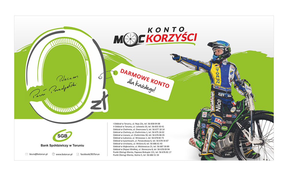 Reklamy prasowe Moc Korzyści
