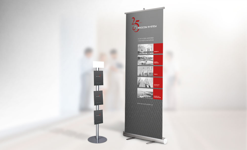Rollup, ścianki Procom System