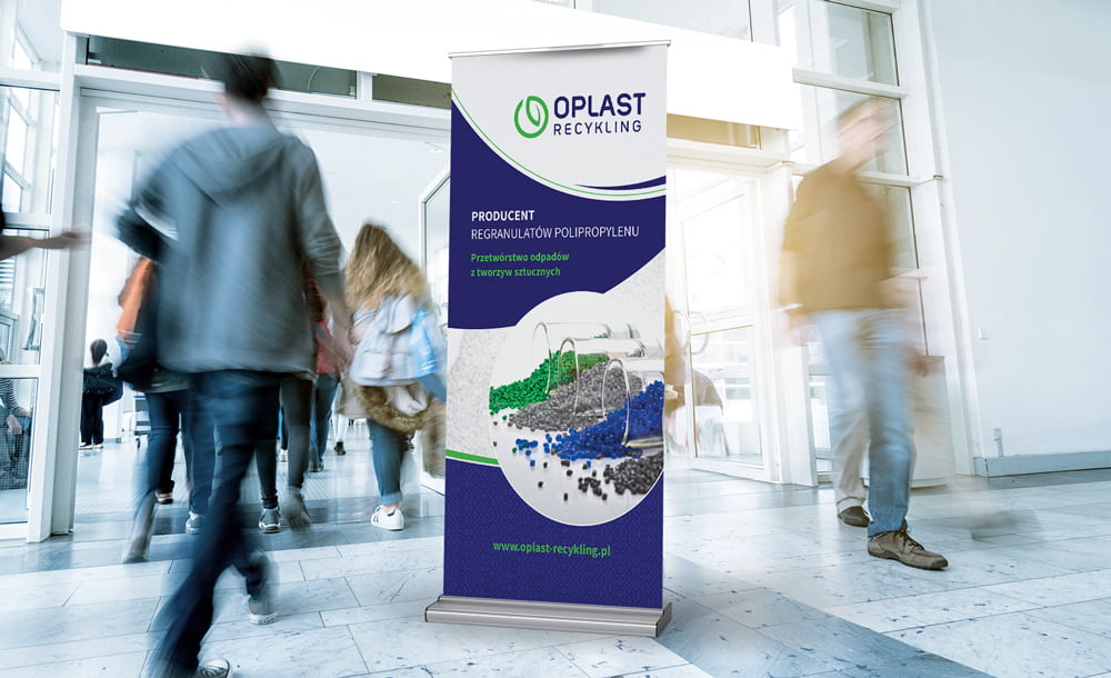 Rollup, ścianki Oplast Recykling