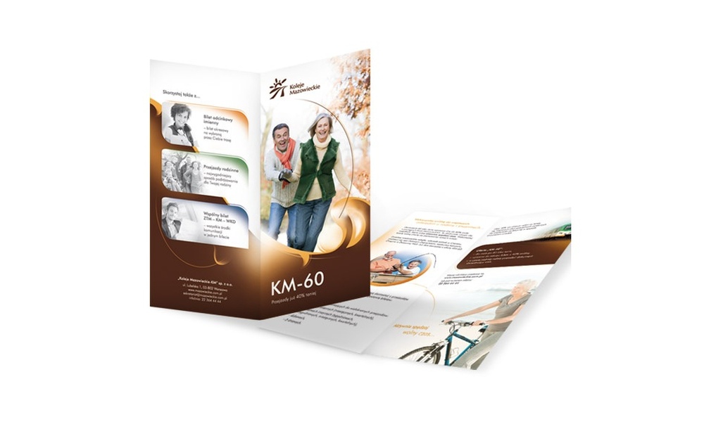 Ulotki reklamowe Koleje Mazowieckie