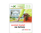 Identyfikacja wizualna, ulotka reklamowa firmy Projekt X